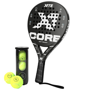 X1TE Padel Racket Core Black - Set mit 3 Padelbällen - Copy