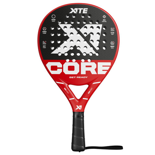 X1TE X1TE Padel Racket Core Red -  Set padelballen 3 stuks - By VP