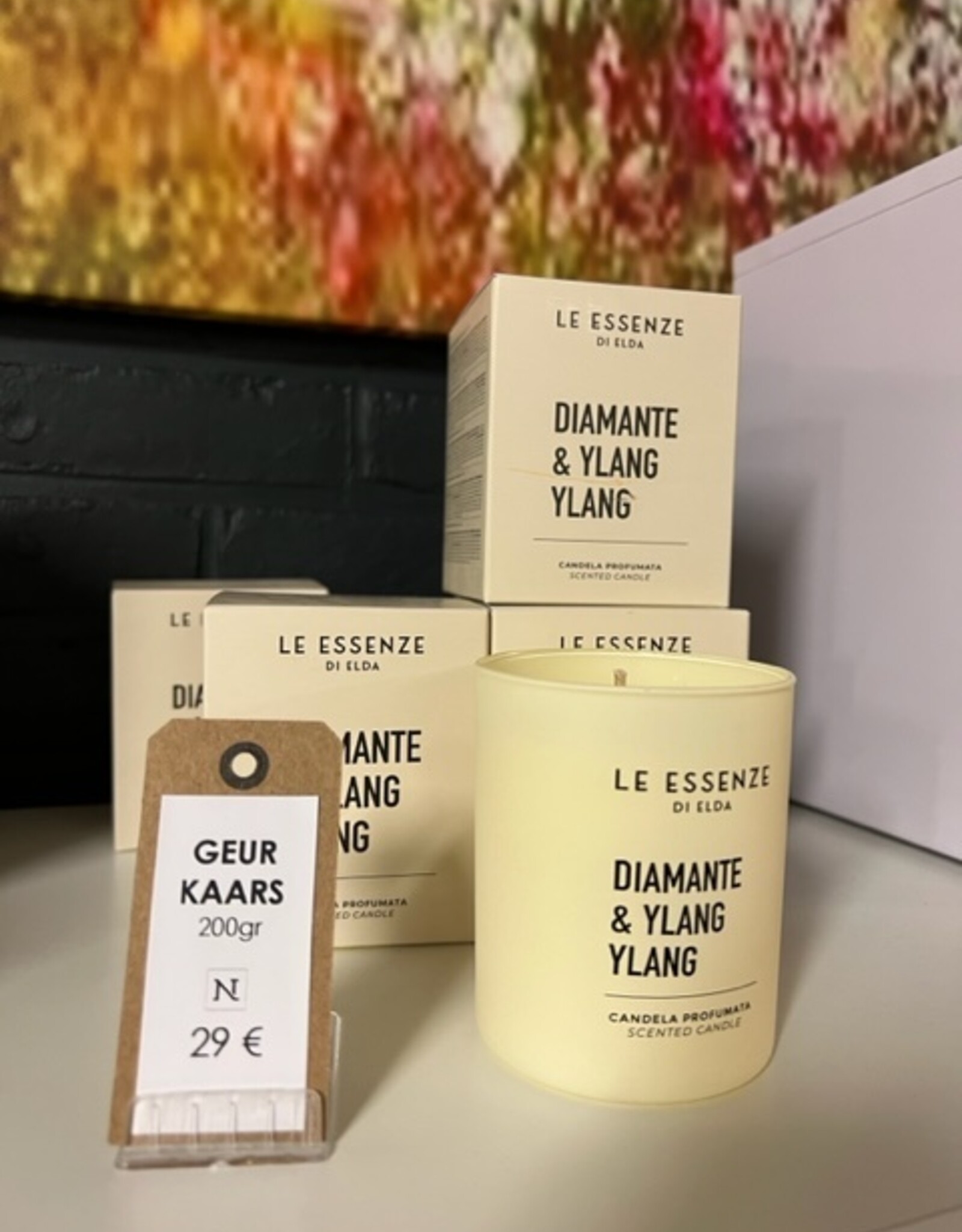 Krachtig geurende textielverfrisser Diamante Ylang-Ylang le essenze di elda  - KK Fashion