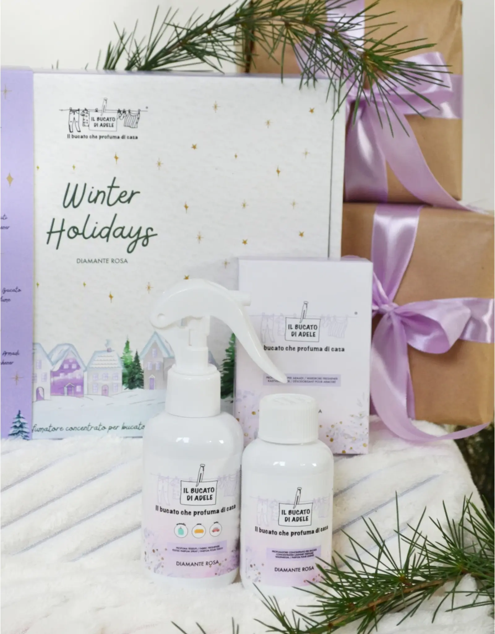Il bucato di Adele WINTER HOLIDAYS COLLECTION DIAMANTE ROSA