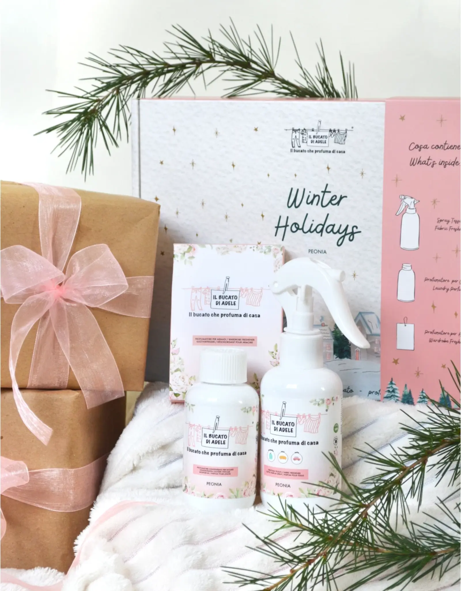 Il bucato di Adele WINTER HOLIDAYS COLLECTION PEONIA