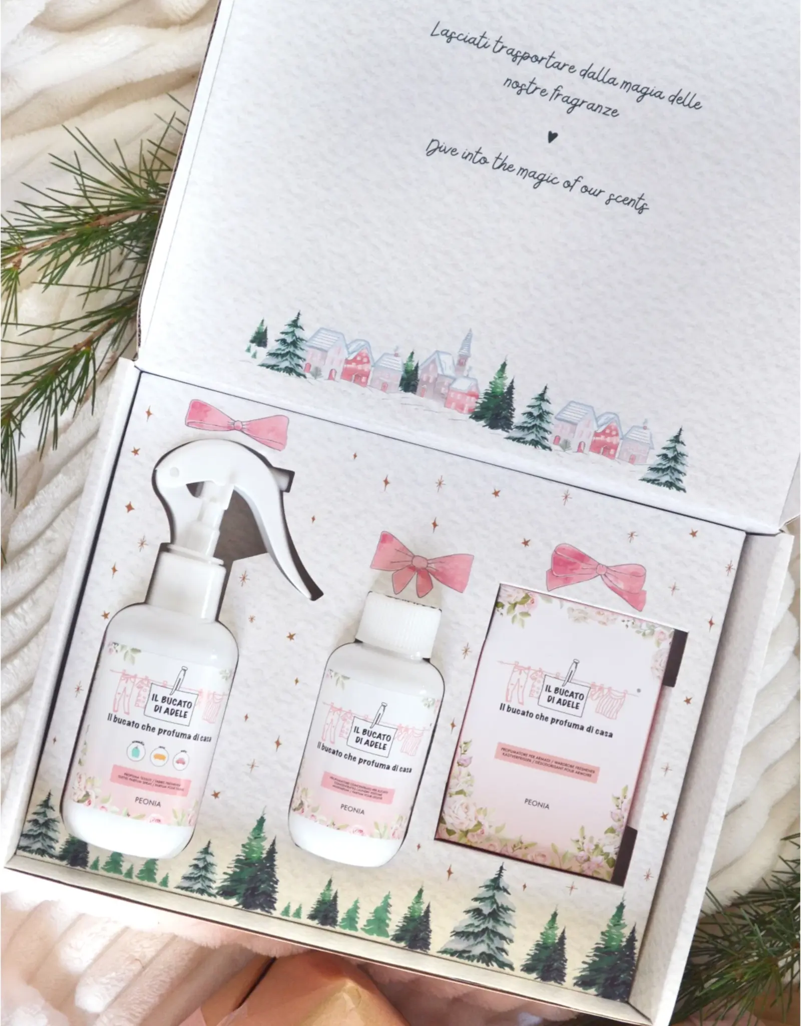 Il bucato di Adele WINTER HOLIDAYS COLLECTION PEONIA