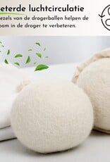 3 x 100% natuurlijk wollen drogerballen
