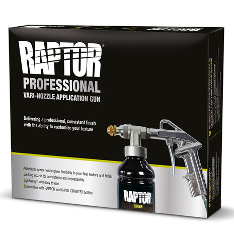Raptor Liner Professional Vari-Nozzle Appication Gun for variable textures