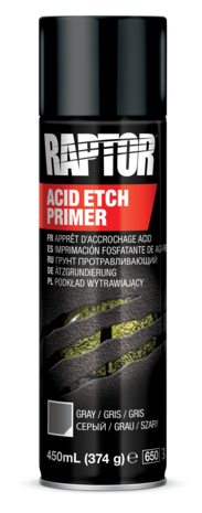 Raptor Liner Etch Primer voor blanke metalen of chrome onderdelen Raptor Liner Etch Primer voor blanke metalen of chrome onderdelen