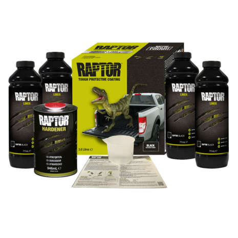 Raptor Liner 4 Flessen Set Zwart (3.79 liter) Raptor Liner 4 Flessen Set Zwart (3.79 liter)