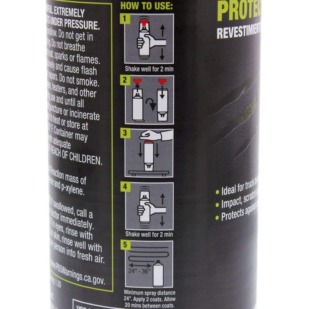 2K Raptor Aerosol Black - Raptor Liner 2K Raptor Aerosol Black - Raptor Liner
