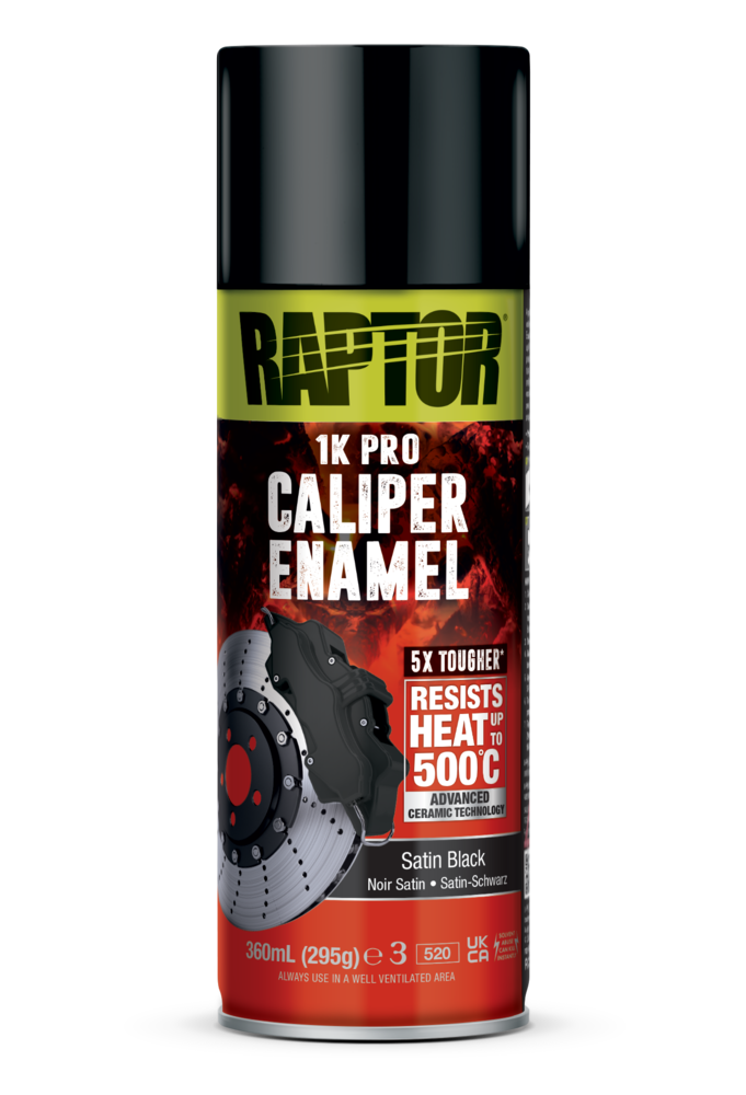 Raptor Liner Hittebestendig Enamel 1K Spuitbus tot 500° C