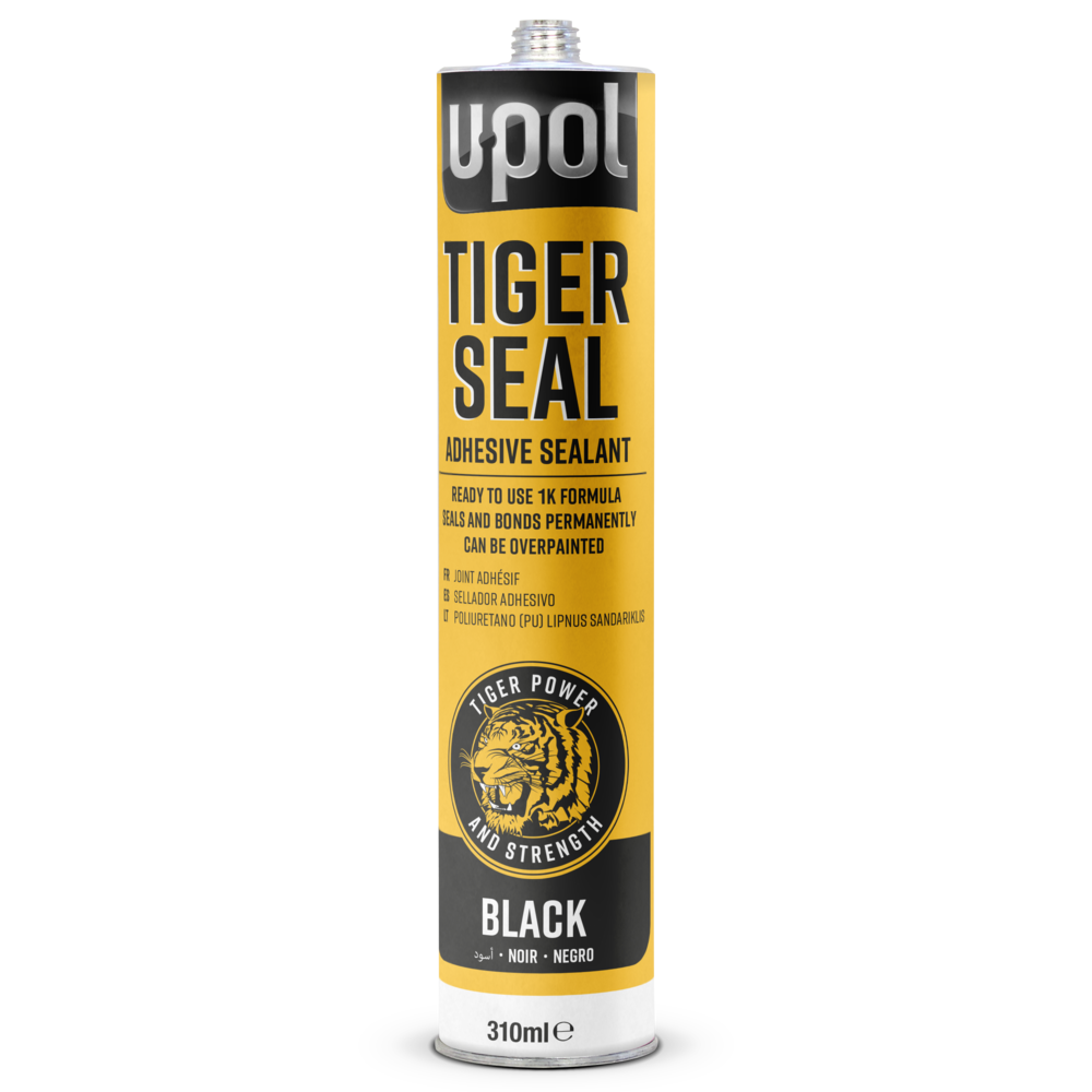 U-POL Tiger Seal Polyurethan-Dichtstoff und Klebstoff, 310ml Kartusche, schwarz