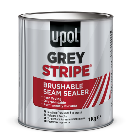 U-Pol Grey Stripe Brushable Seam Sealer, 1 Litr tin