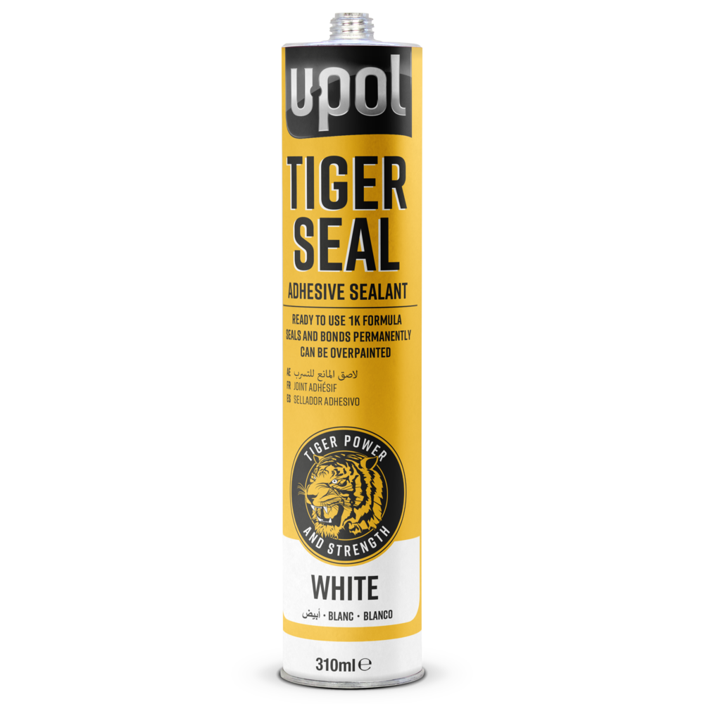 U-POL Tiger Seal Polyurethane Sealant and Adhesive, 310ml tube, weiss