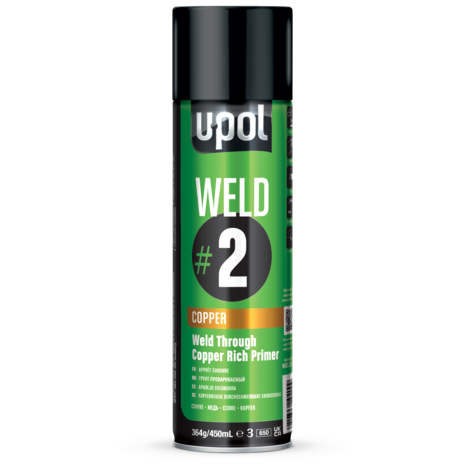 U-Pol WELD#2 Durchschweißbare Kupfer Grundierung, 450ml Spraydose, kupfer U-Pol WELD#2 Durchschweißbare Kupfer Grundierung, 450ml Spraydose, kupfer