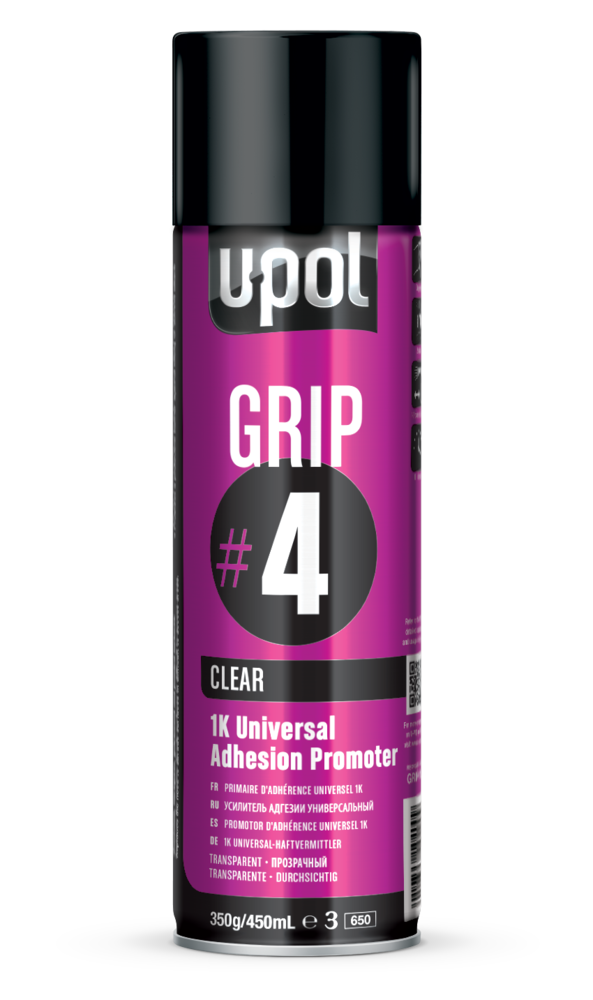 U-Pol GRIP#4 1K Universal-Haftvermittler, 450ml Spraydose, transparent