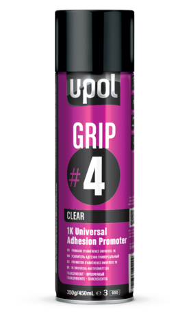 U-Pol GRIP#4 1K Universal-Haftvermittler, 450ml Spraydose, transparent
