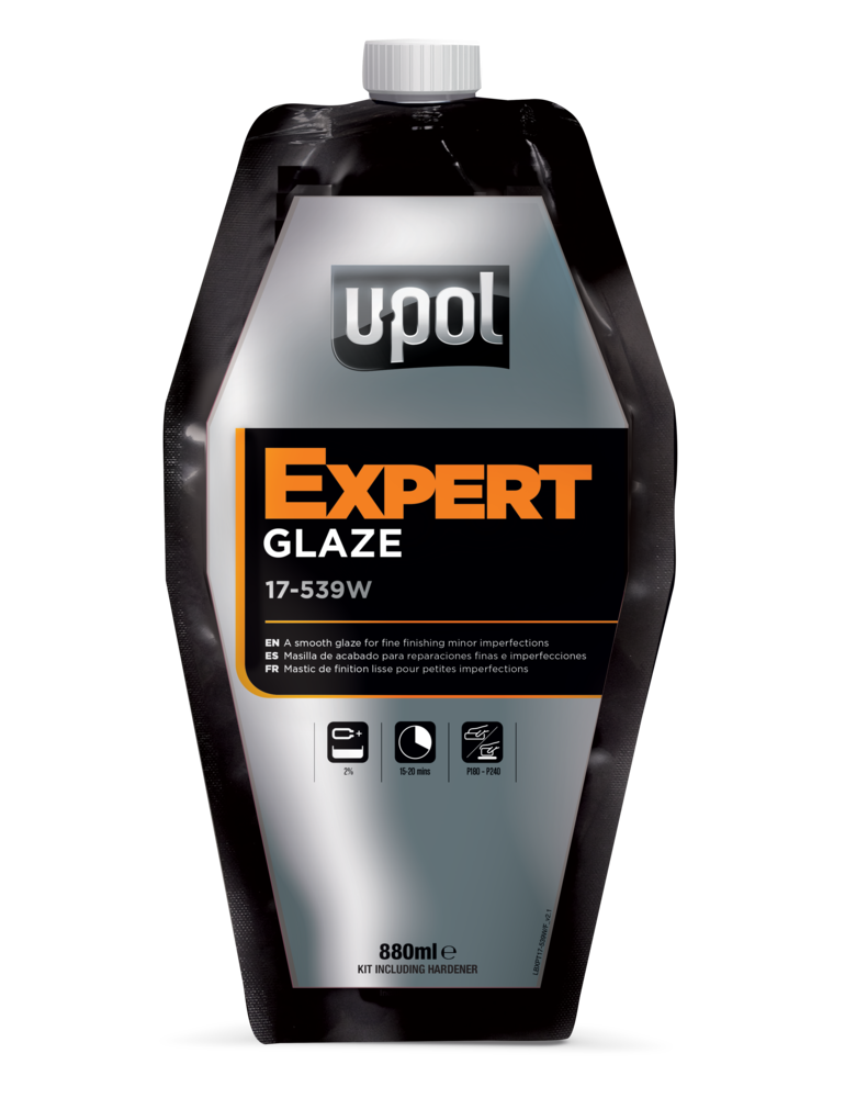 U-Pol EXPERT Glaze Filler; 880ml bag; beige U-Pol EXPERT Glaze Filler; 880ml bag; beige