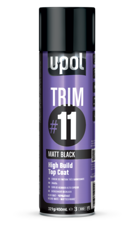 U_POL TRIM#11 Top Coat MATT BLACK spuitbus 450ml