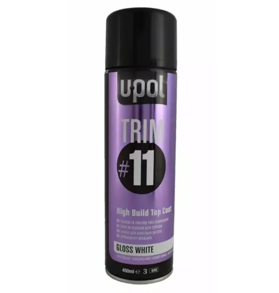 U_POL TRIM#11 Top Coat GLOSS WHITE spuitbus 450ml