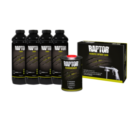 Zwart 4 Flessen Set + Gratis Spuitpistool