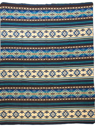 EcuaFina Alpaka - Wolldecke Cotopaxi - Blau EcuaFina Alpaka - Wolldecke Cotopaxi - Blau