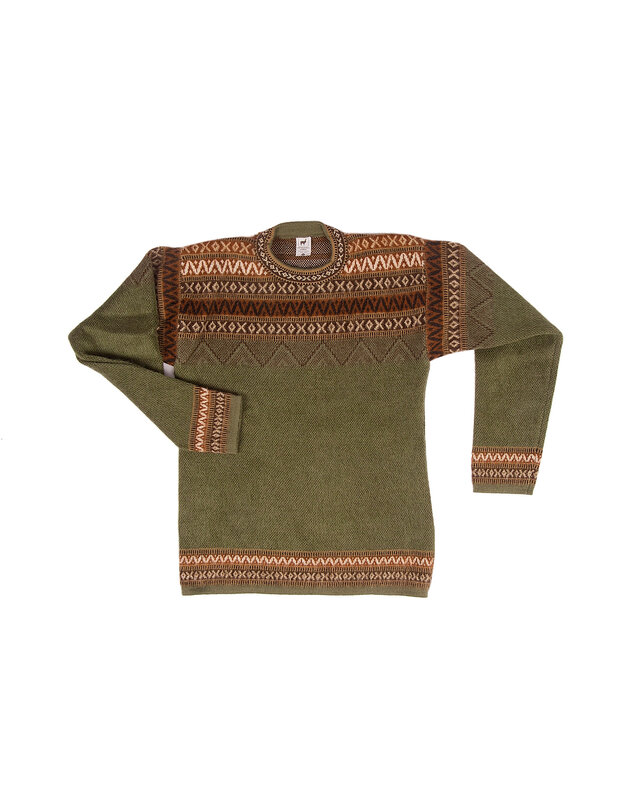 EcuaFina Alpaka-Pullover - Grün