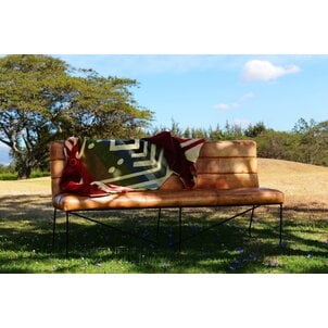 EcuaFina Alpaca Wol Deken - Warm & Zacht - FairTrade - Handgemaakt in Ecuador - Imbabura - Rood