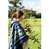 Alpaka Poncho Shuar Blau