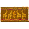 Mini couverture indigène en alpaga - Réversible - Design natif / néerlandais  - Fairtrade & Authenticité - Jaune