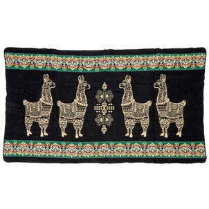 EcuaFina Mini Alpaca native deken - Alpaca Blauw