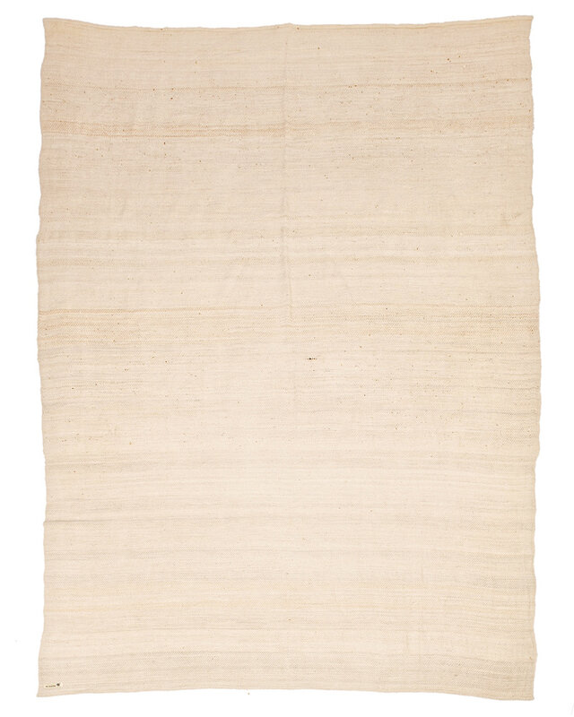 Couverture en laine de bébé alpaga - 230cm x 160cm - Beige - Luxueuse & durable - Faite main en Equateur