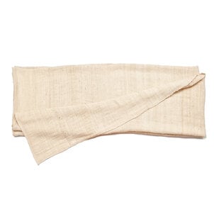 Couverture en laine de bébé alpaga - 230cm x 160cm - Beige - Luxueuse & durable - Faite main en Equateur