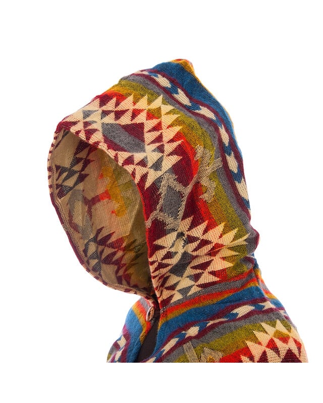 EcuaFina Poncho Dreieck Blau