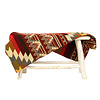 Alpaca native blanket - Double-sided wovens - Native Design - FairTrade & Authentic - Antisana - Orange