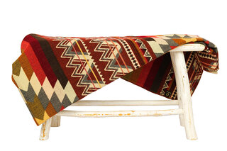 EcuaFina Alpaca native deken - Antisana - Oranje