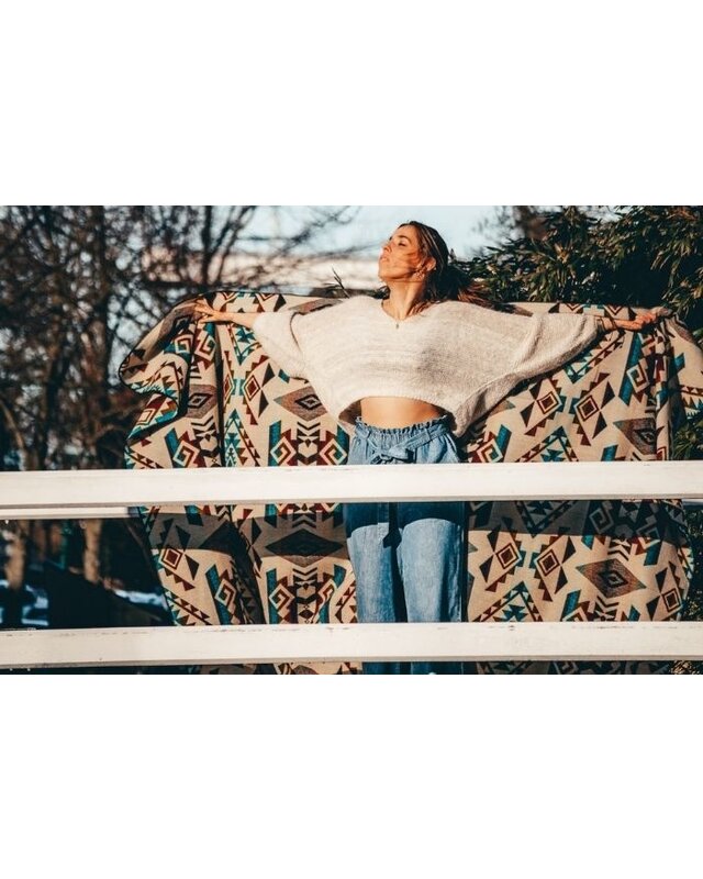 EcuaFina Alpaka native Decke - Chimborazo - Farbmischung – Nachhaltig – Inneneinrichtung