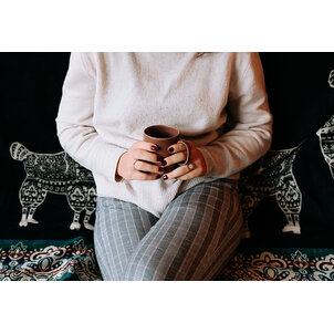 EcuaFina Mini Alpaka native Decke - Alpaka-Modell - Blau