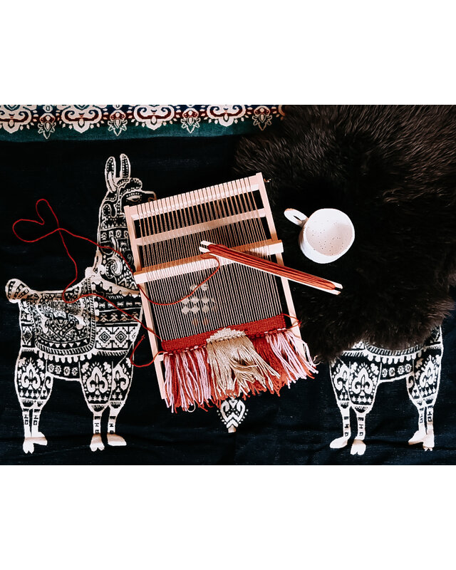 EcuaFina Mini Alpaka native Decke - Alpaka-Modell - Blau