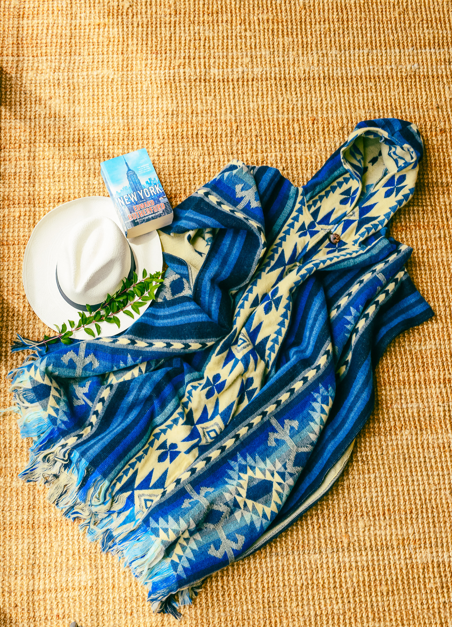EcuaFina Poncho Shuar Blau