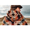 Poncho triangulaire jaune