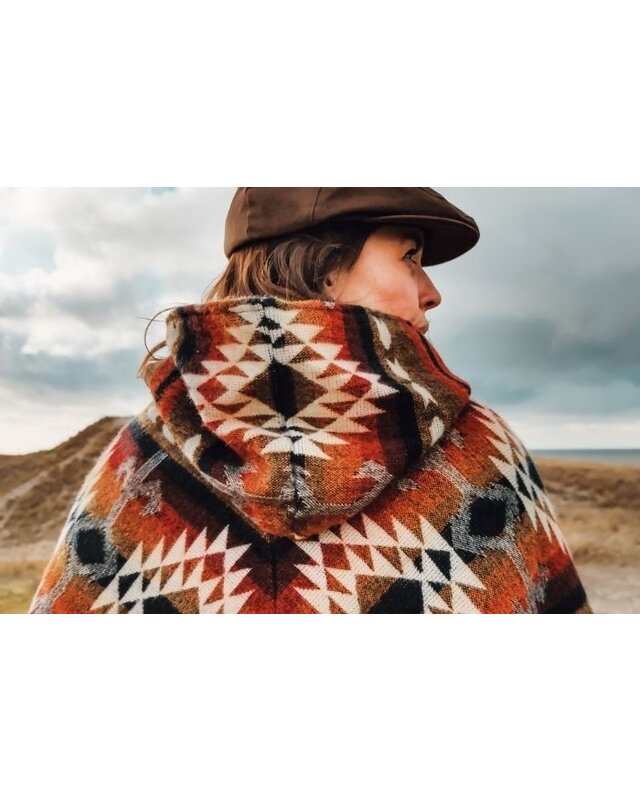 EcuaFina Poncho triangulaire jaune