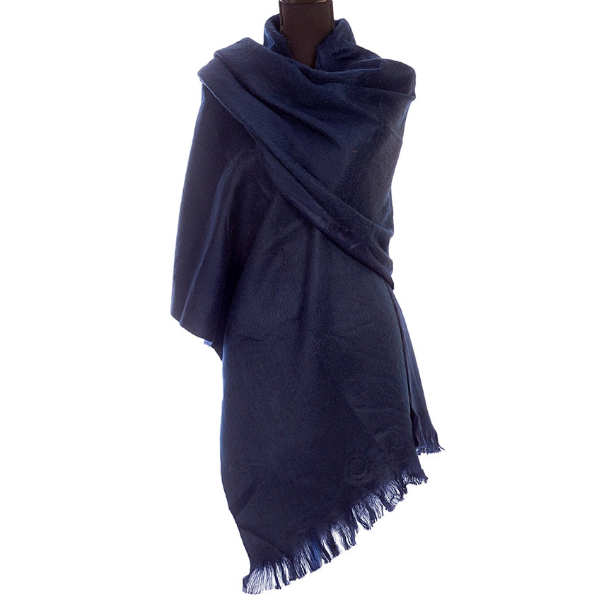 Alpaca Sjaal Donkerblauw
