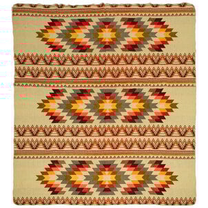 EcuaFina Couverture indigène en alpaga - Antisana Orange