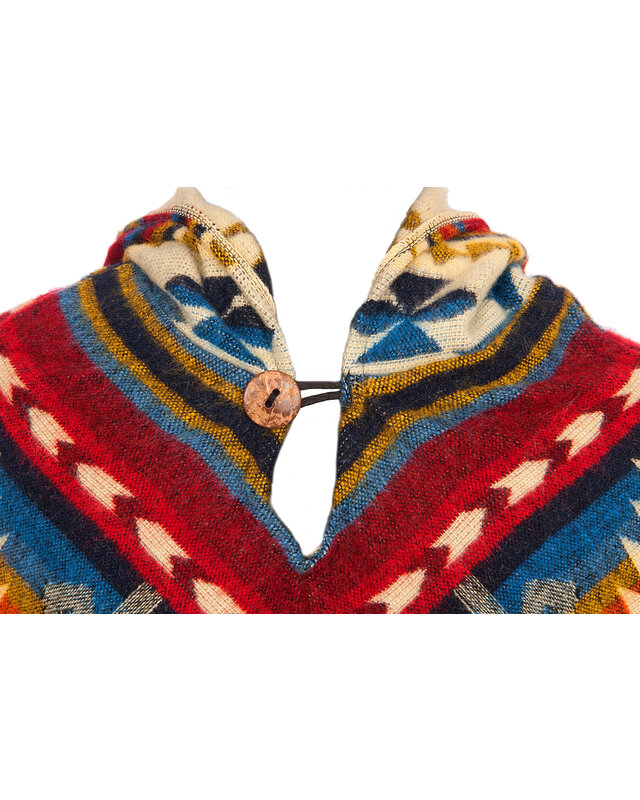 EcuaFina Poncho Triangle Red
