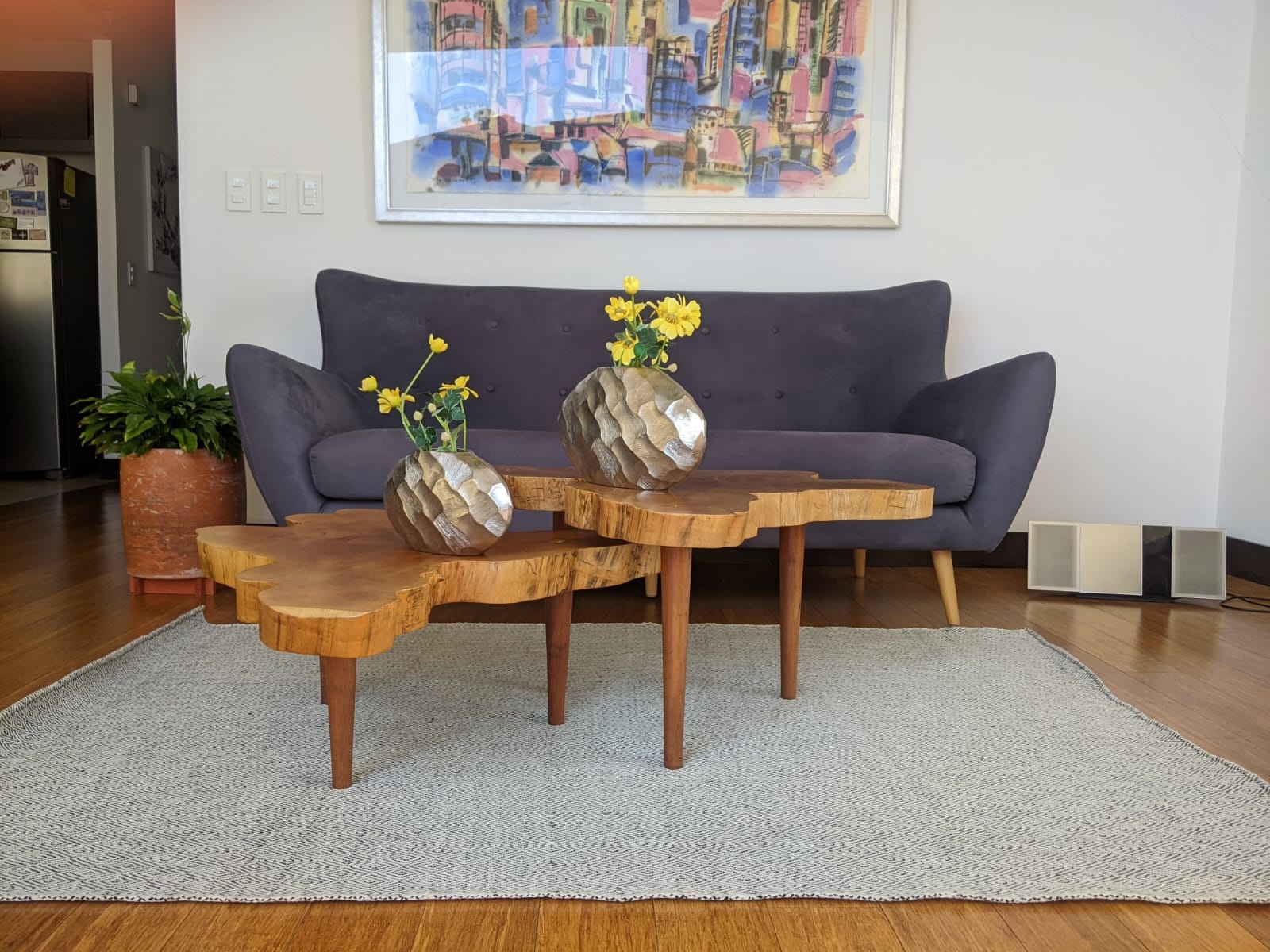 EcuaFina Tapis en laine -150 cm x 130 cm