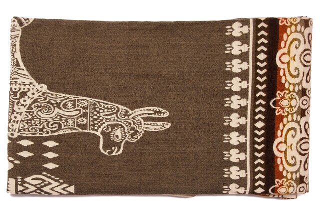 EcuaFina Alpaca native deken - Alpaca - Bruin