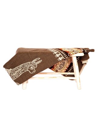 EcuaFina Alpaca Native Blanket - Alpaca - Brown