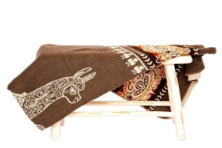 EcuaFina Alpaca Native Deken - Alpaca - Bruin