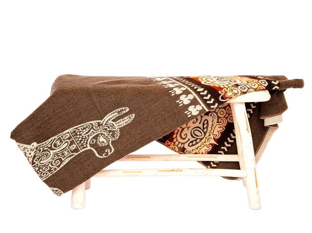 EcuaFina Couverture native - Alpaga - Marron