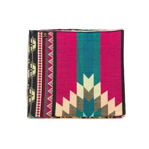 EcuaFina Alpaca Native Deken - Dubbelzijdige geweven- Native Design - FairTrade & Authentiek - Antisana - Roze