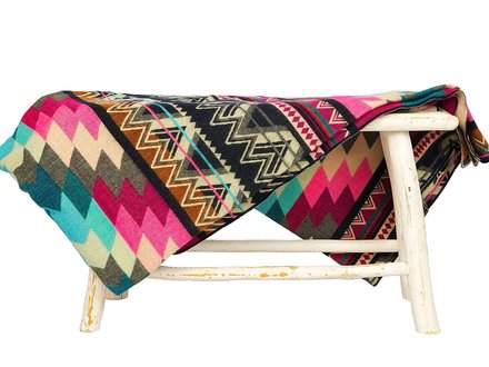 EcuaFina Alpaca native blanket - Antisana - Pink EcuaFina Alpaca native blanket - Antisana - Pink