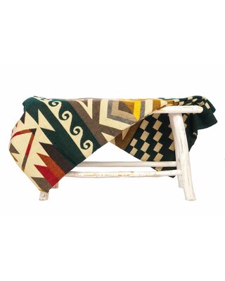 EcuaFina Alpaca Native Blanket - Cayambe - Dark green